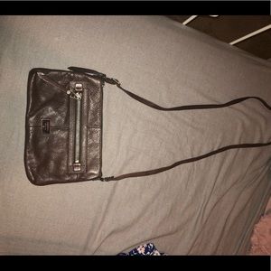 Fossil brown leather bag